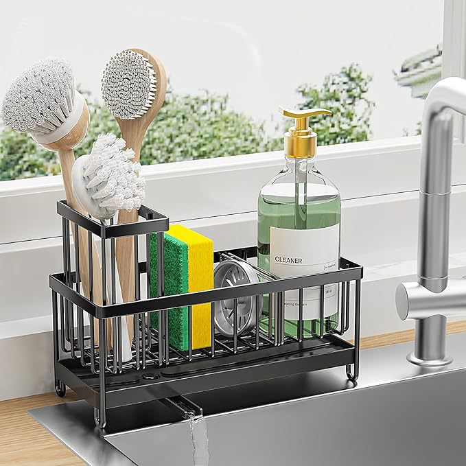 Kitchen Sink Organizer with Soap Dispenser