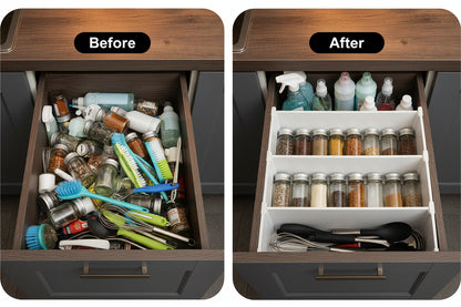 Vieresta Homes Adjustable Drawer & Cabinet Organizer