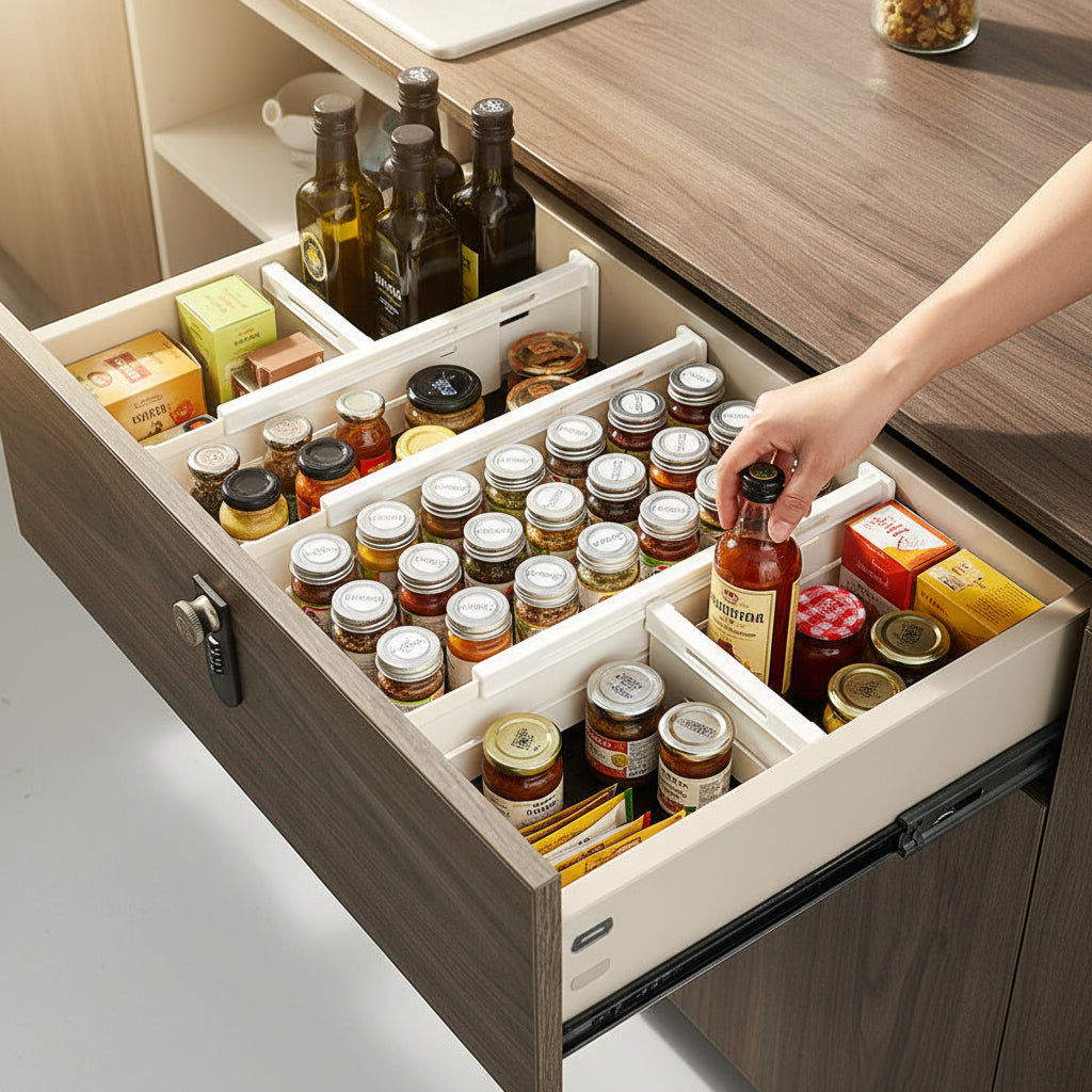 Vieresta Homes Adjustable Drawer & Cabinet Organizer
